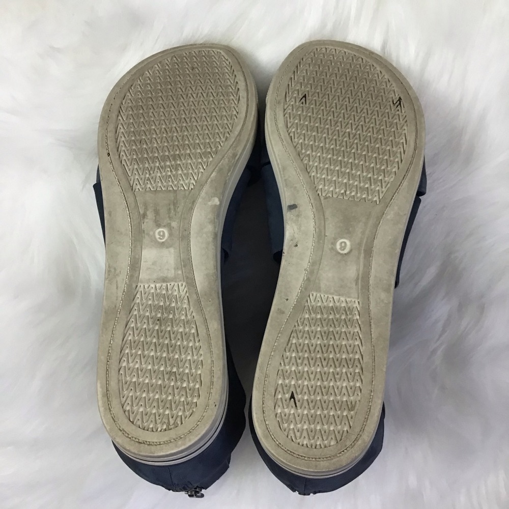 EILEEN Fisher Sport Tumbled Sueded Leather Sneaker Sandal Size 9 - Picture 4 of 6